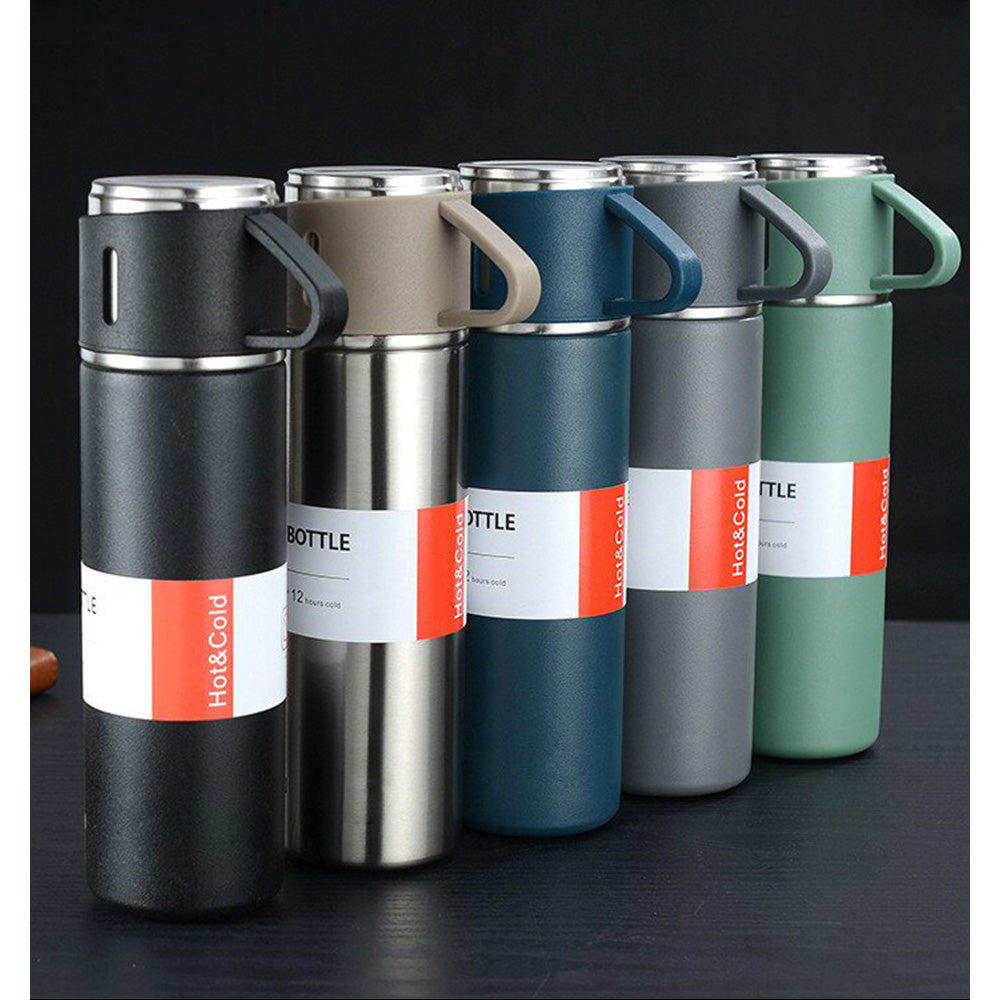 Termo con tazas de acero Inoxidable de 500 ml $299.00